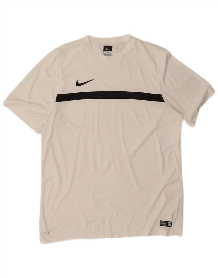 Ανδρικό T-Shirt Nike Dri Fit Top XL White Colourblock Polyester