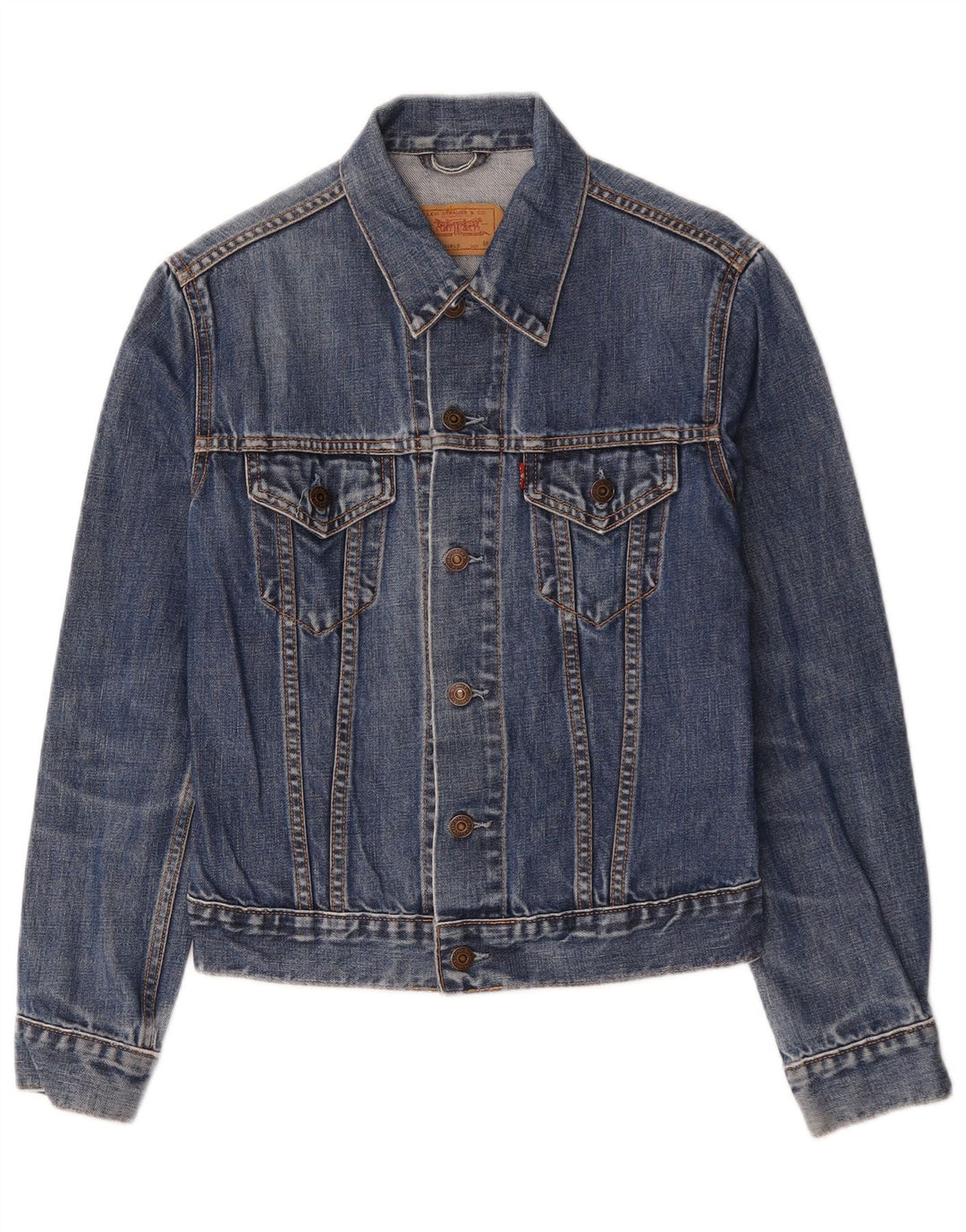 Levi's Girls Denim Jacket 11-12 Years Medium Blue Cotton