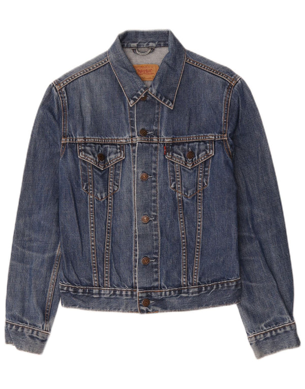 Levi's Girls Denim Jacket 11-12 Years Medium Blue Cotton
