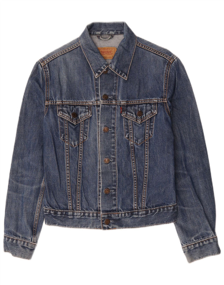 Levi's Girls Denim Jacket 11-12 Years Medium Blue Cotton