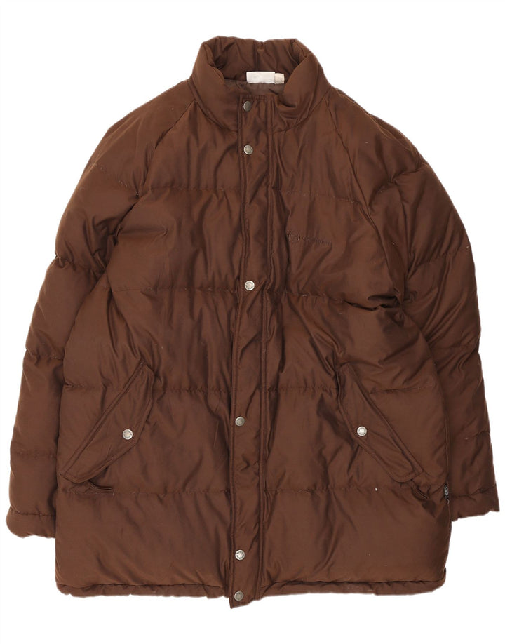 Sergio Tacchini Ανδρικό παλτό με επένδυση IT 54 2XL καφέ πολυχλωρίδιο