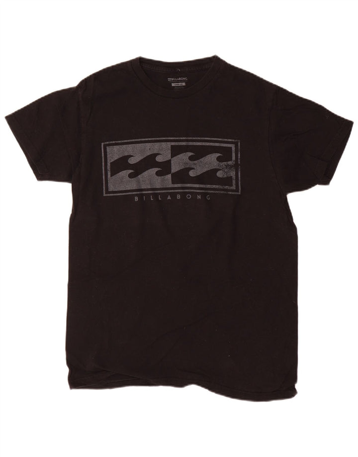 Billabong Ανδρικό γραφικό T-Shirt Top Μικρό μαύρο βαμβακερό