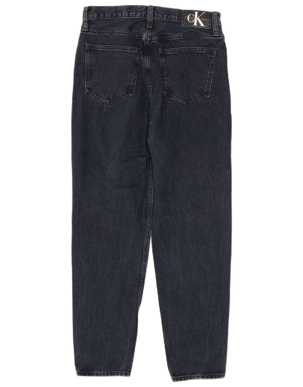 Calvin Klein Γυναικεία μαμά Jean Distressed Tapered Jeans W28 L27 Navy Blue