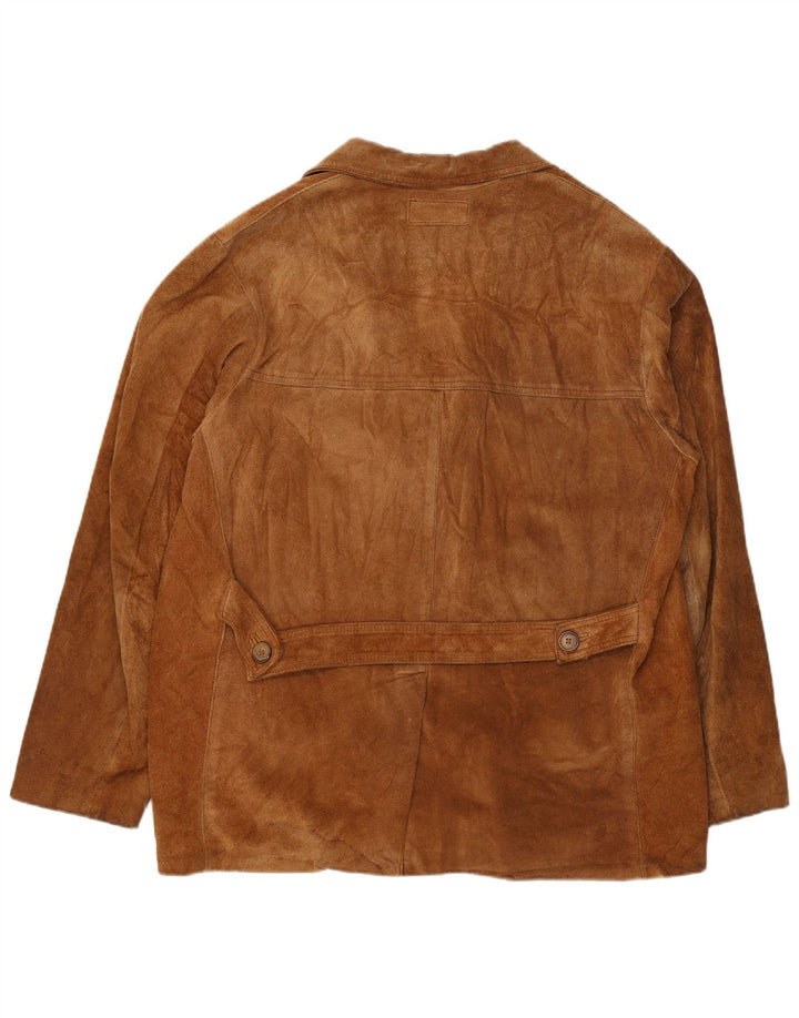 Ανδρικό Suede Jacket Marlboro Classics UK 40 Large Brown Δερμάτινο