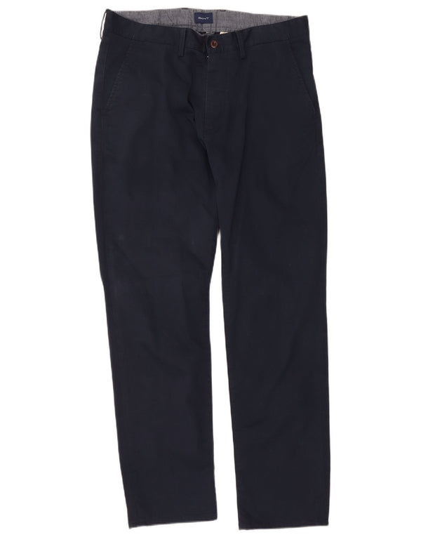 Ανδρικό παντελόνι Gant Straight Regular Chino W36 L31 Navy Blue