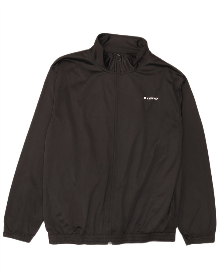 Ανδρική φόρμα Lotto Top Jacket 2XL Μαύρο Πολυεστέρα