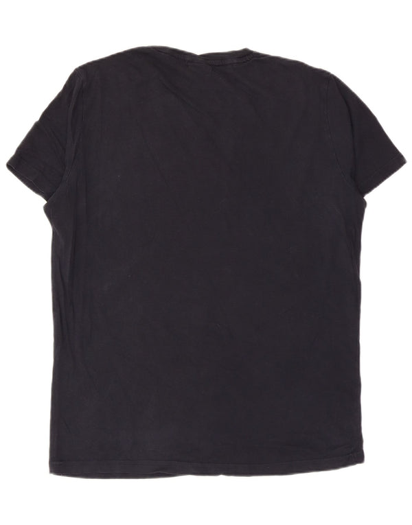 Ανδρικό γραφικό T-shirt Champion Top Small Navy Blue