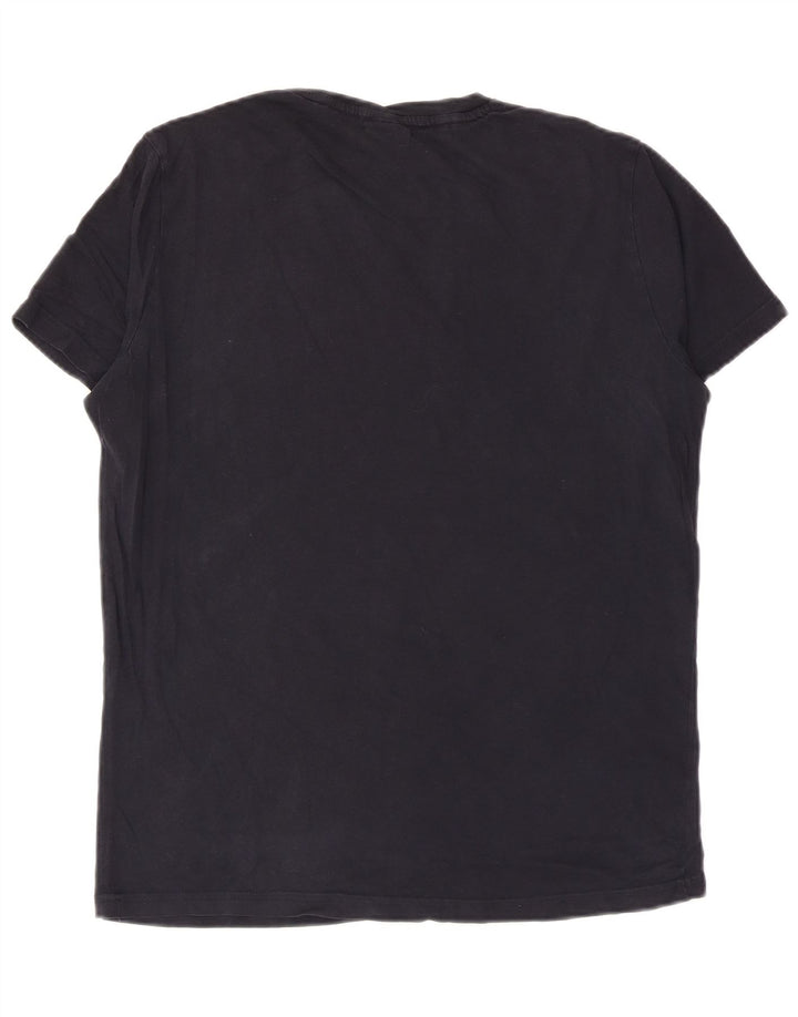 Ανδρικό γραφικό T-shirt Champion Top Small Navy Blue