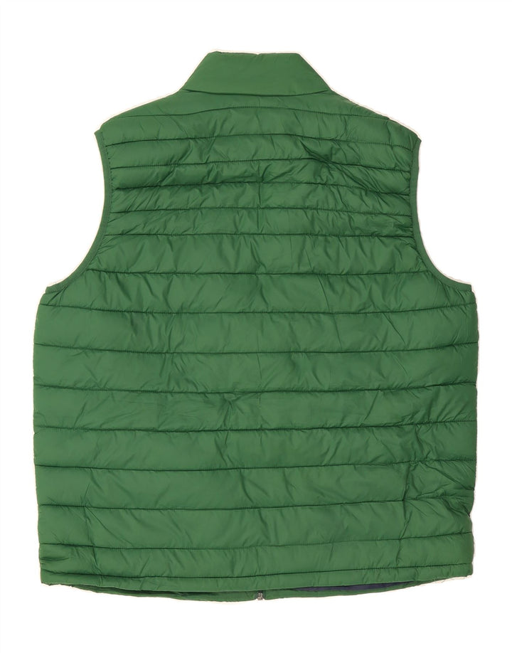 IZOD Mens Padded Gilet UK 40 Large Green Polyester Vintage Izod and Second-Hand Izod from Messina Hembry 