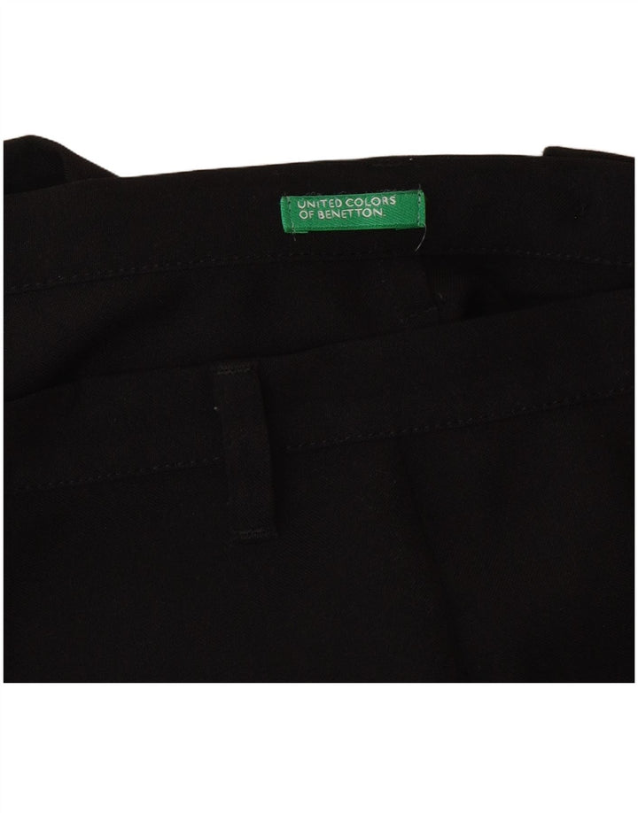 Γυναικείο ίσιο παντελόνι Benetton W28 L32 Μαύρο