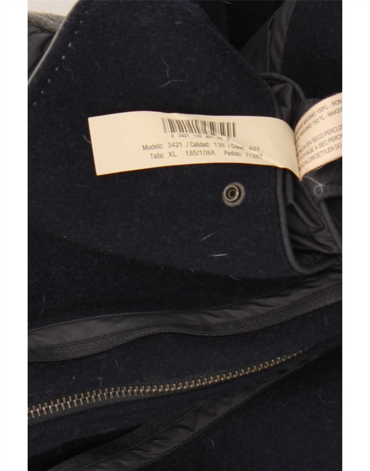 Massimo Dutti Ανδρικό μπουφάν blazer UK 42 XL Navy Blue Wool