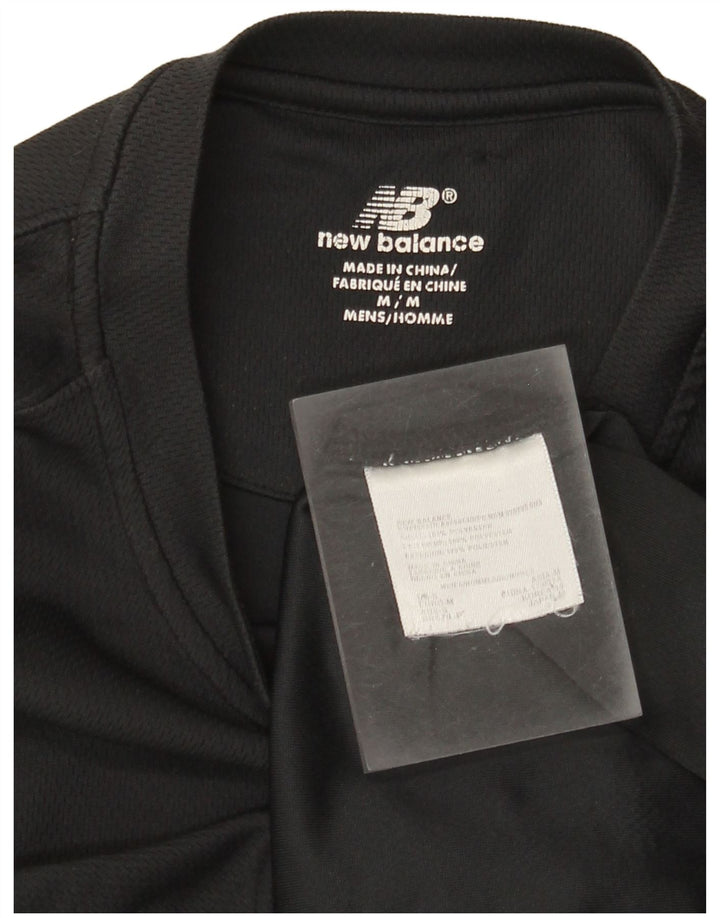 Ανδρικό T-Shirt New Balance Top Medium Μαύρο Πολυεστέρας