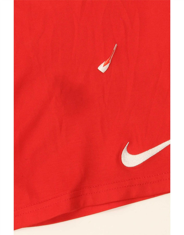 Ανδρικό αθλητικό σορτς Nike Dri Fit με μεγάλο κόκκινο πολυεστέρα