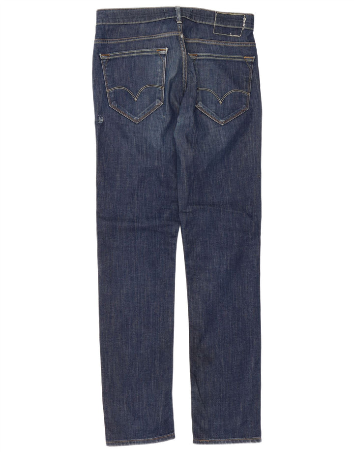 Levi's Mens 519 Slim Jeans W34 L34 Blue Cotton