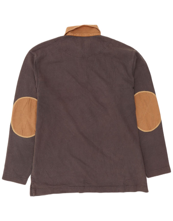 MURPHY & NYE Ανδρικά Sailmakers Graphic Rugby Polo Shirt 2XL Grey Colourblock