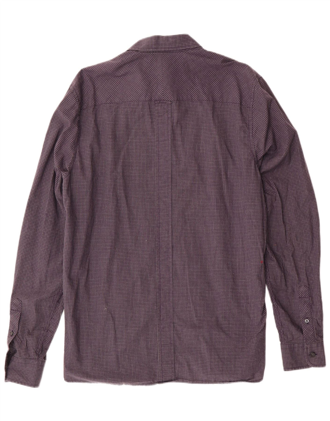 FRED PERRY Ανδρικό πουκάμισο μεγάλο μωβ βαμβακερό Gingham