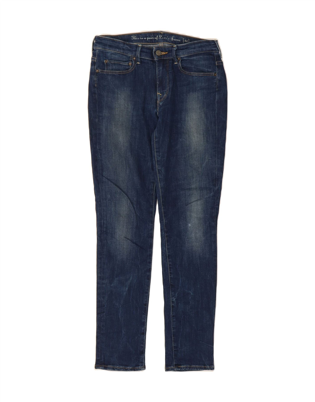 LEVI'S Womens Slim Jeans W30 L30 Blue Vintage Levi's and Second-Hand Levi's from Messina Hembry 