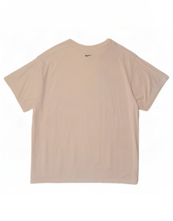 Ανδρικό T-Shirt Nike Top UK 47/48 2XL Λευκό βαμβακερό