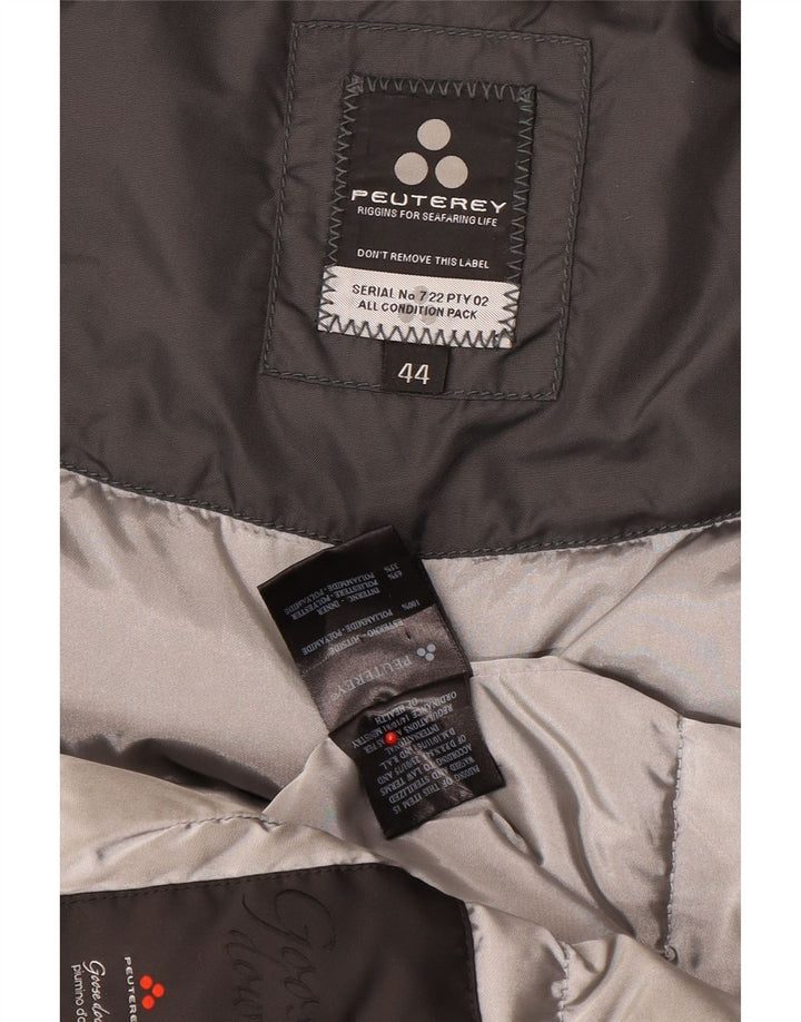 PEUTEREY Γυναικείο μπουφάν Parka με κουκούλα IT 44 Medium Grey Polyamide