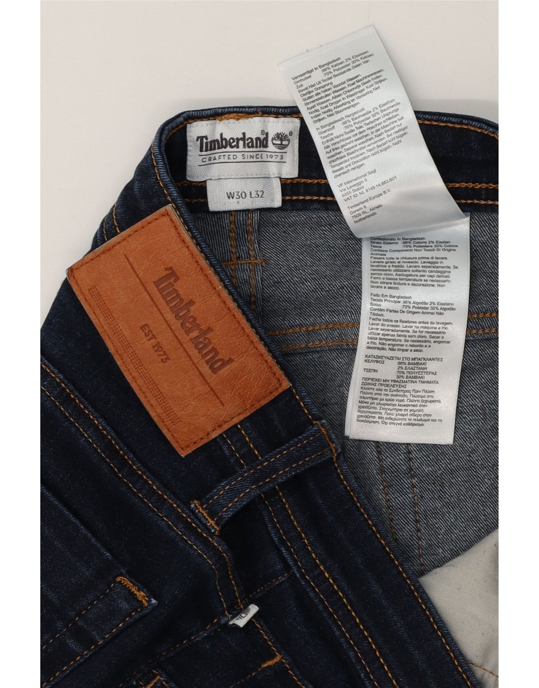 Timberland Ανδρικό Slim Jeans W30 L32 Navy Blue Cotton