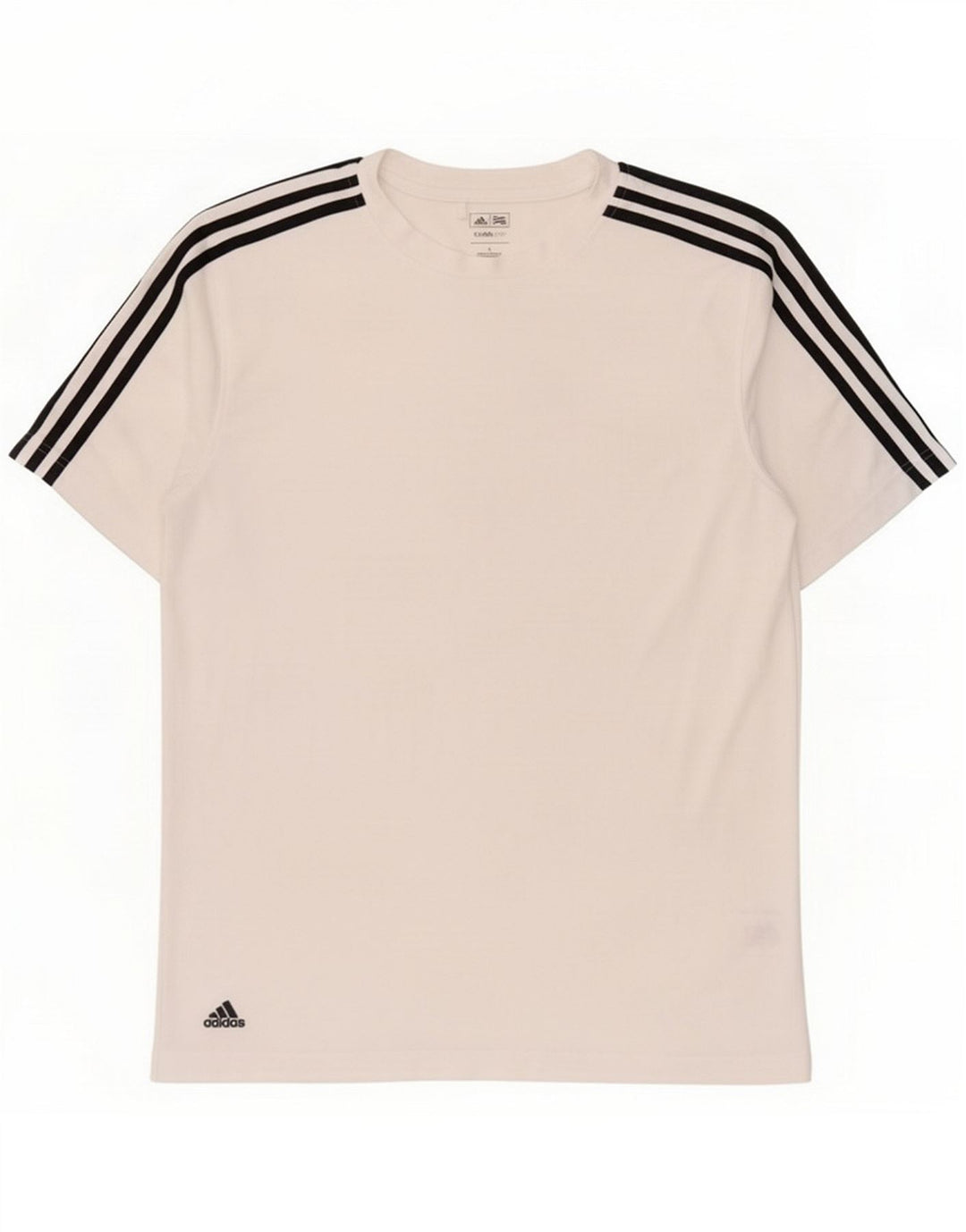 Adidas Mens Climalite T-Shirt Top Large White Polyester