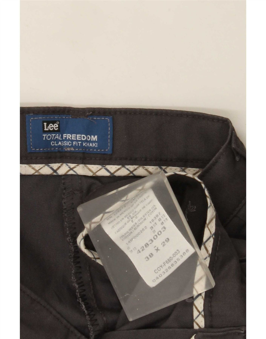 Παντελόνι Lee Mens Total Freedom Classic Fit Suit W38 L29 Grey Polyester