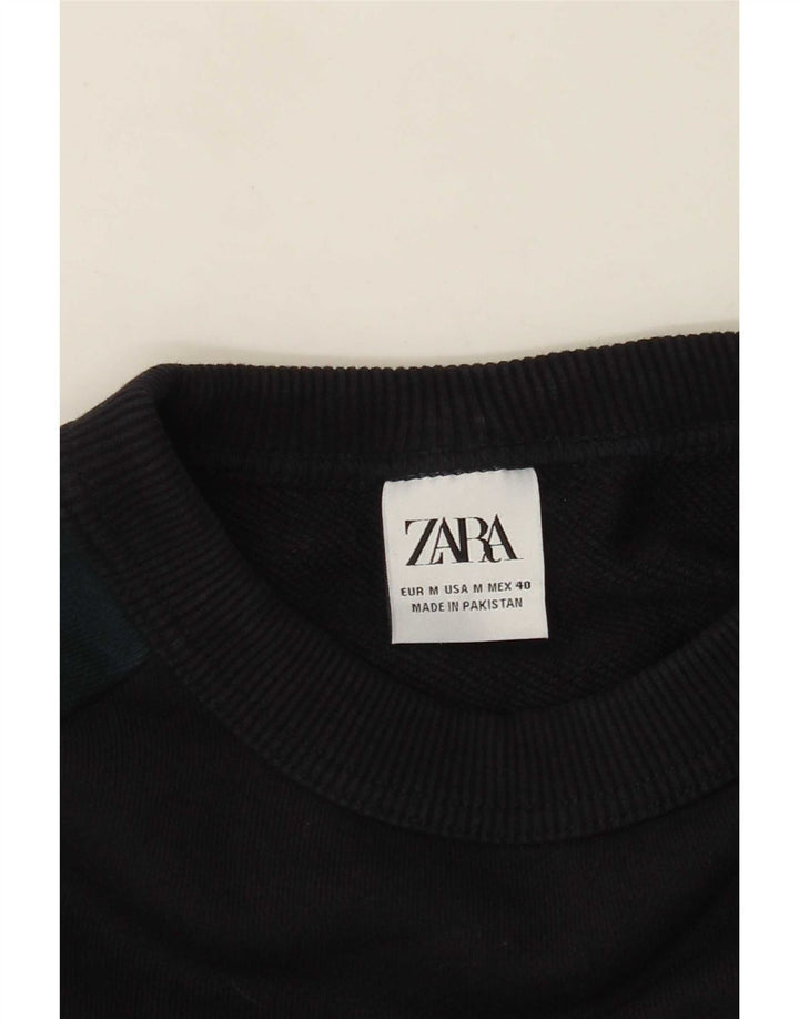 Ανδρικό φούτερ Zara Jumper Medium Black Colourblock