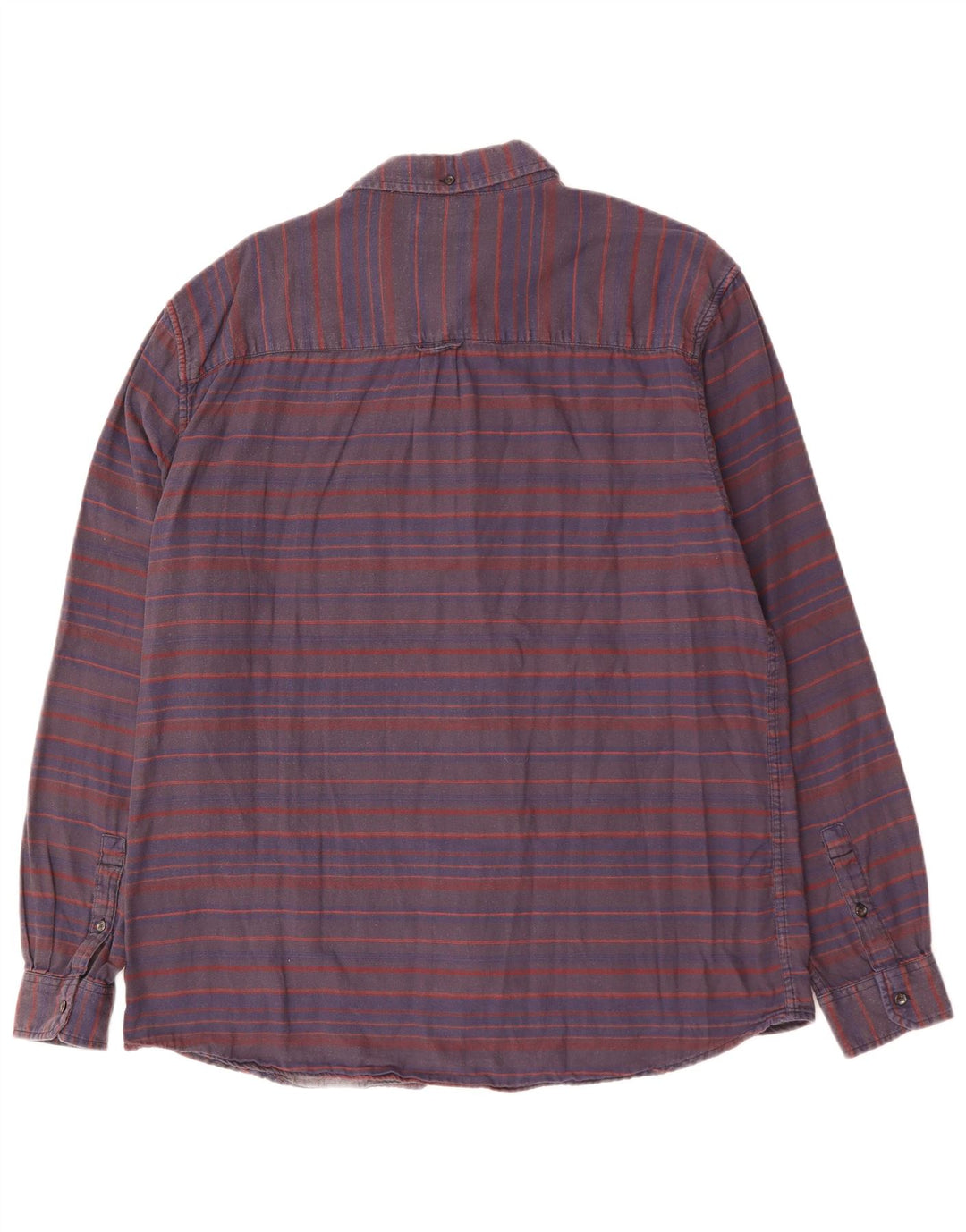 WRANGLER Ανδρικό πουκάμισο κανονικής εφαρμογής 2XL Navy Blue ριγέ βαμβακερό