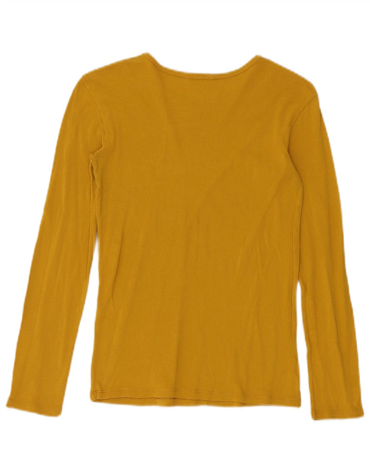Benetton Γυναικείο τοπ μακρυμάνικο UK 8 Small κίτρινο