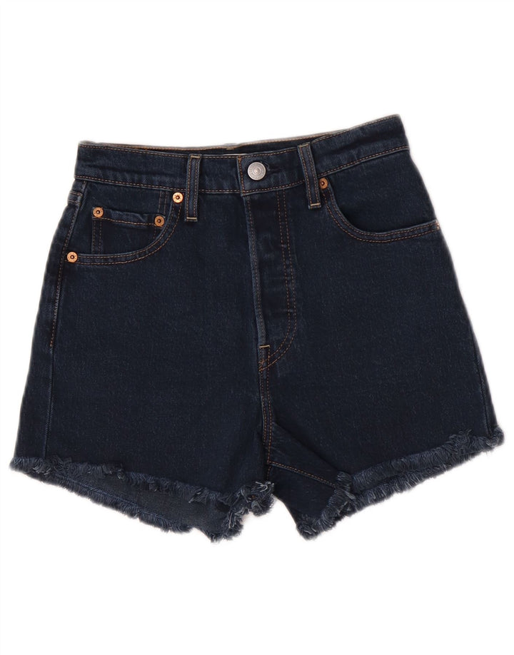 Γυναικείο τζιν σορτς Levi's W25 XS Navy Blue Cotton