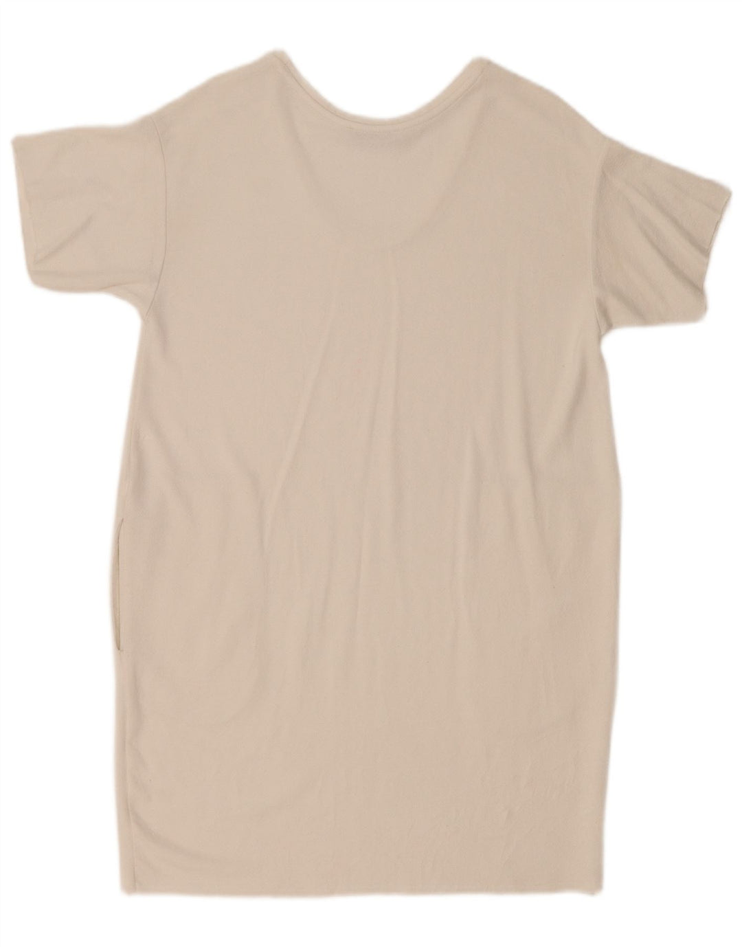 Zara Γυναικείο T-Shirt Φόρεμα UK 10 Small White