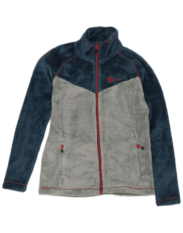 Vintage Boys Fleece Jacket 12-13 ετών Navy Blue Colorblock Sports