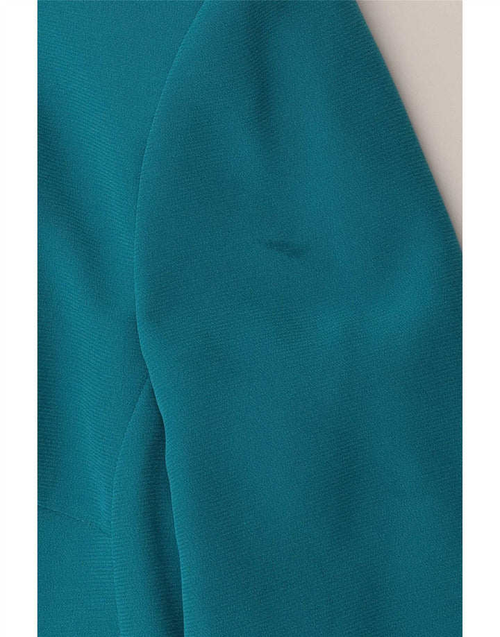 Vintage Γυναικείο Crop Blazer Jacket UK 12 Medium Blue