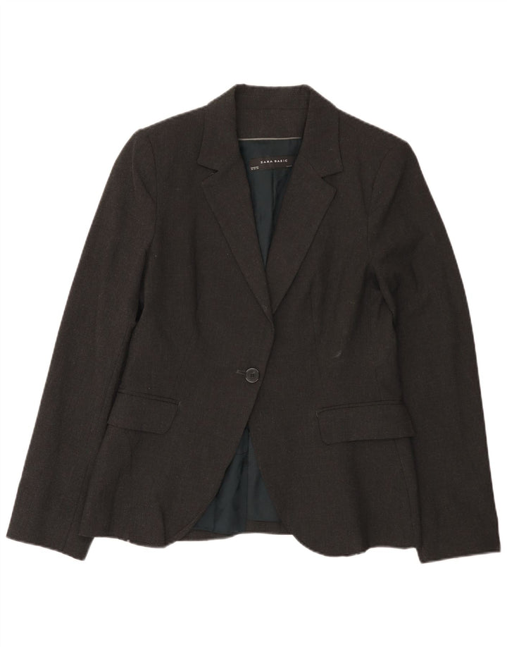 Zara Γυναικείο Μπουφάν σακάκι με 1 κουμπί EU 40 Medium Grey