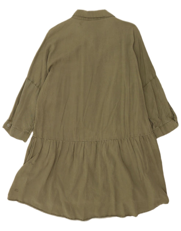 Zara Γυναικείο πουκάμισο 3/4 με μανίκια UK 18 XL Χακί