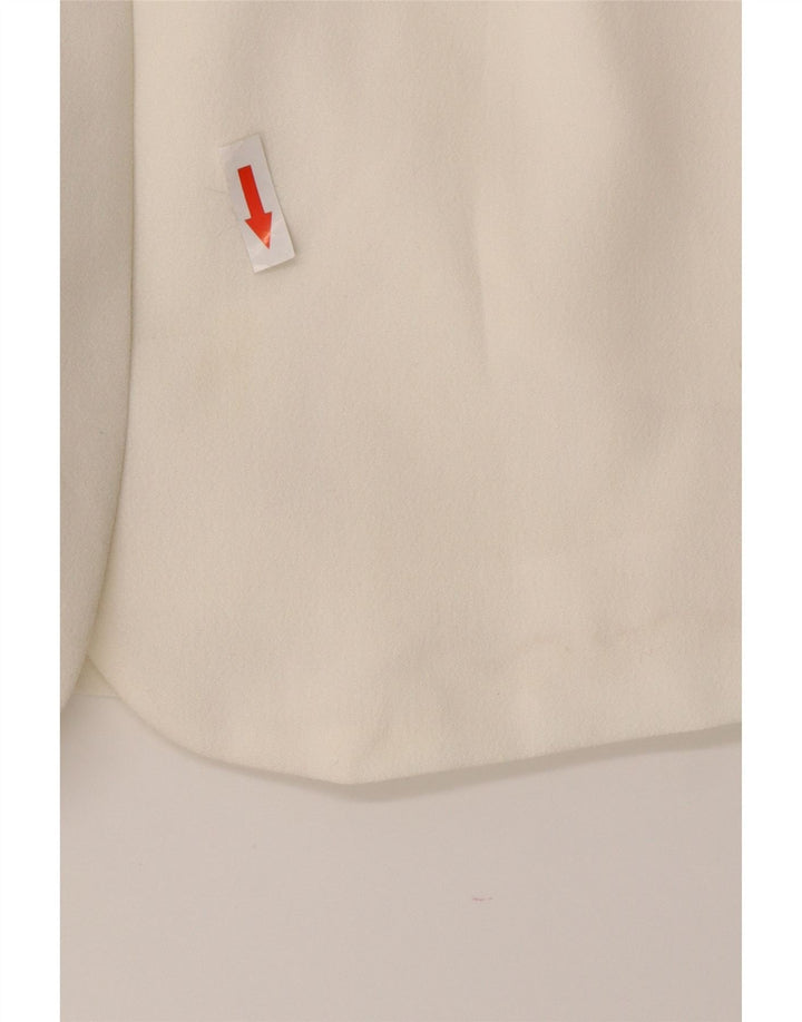 Γυναικείο σακάκι με 3 κουμπιά Wit Boy UK 10 Small Off White Polyester