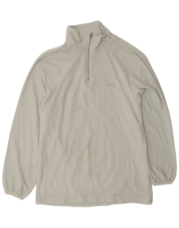 Ανδρικό φερμουάρ FILA Fleece Jumper IT 56 XL Λευκός Πολυεστέρας