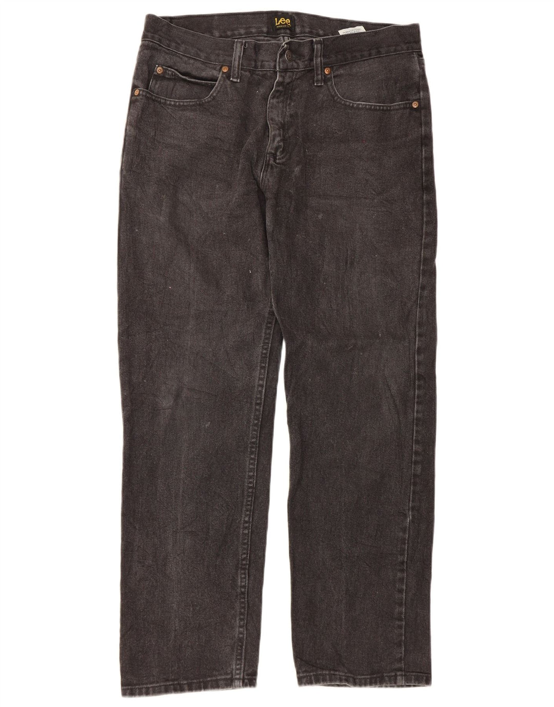 Ανδρικό τζιν Lee Regular Fit W33 L30 μαύρο βαμβακερό