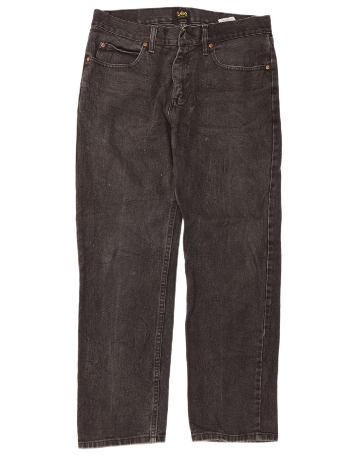 Ανδρικό τζιν Lee Regular Fit W33 L30 μαύρο βαμβακερό