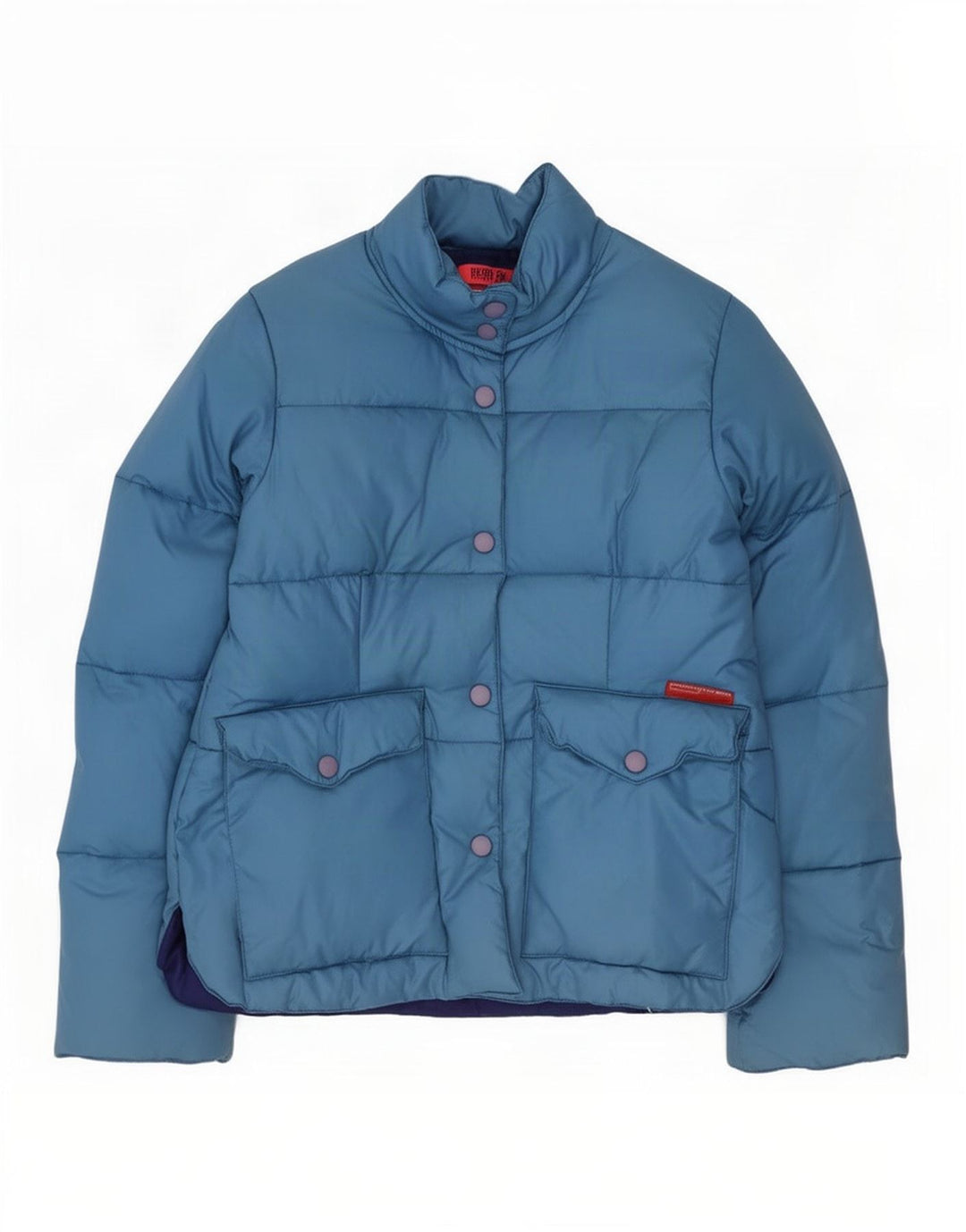 Fiorucci Γυναικείο μπουφάν UK 14 Large Blue Nylon