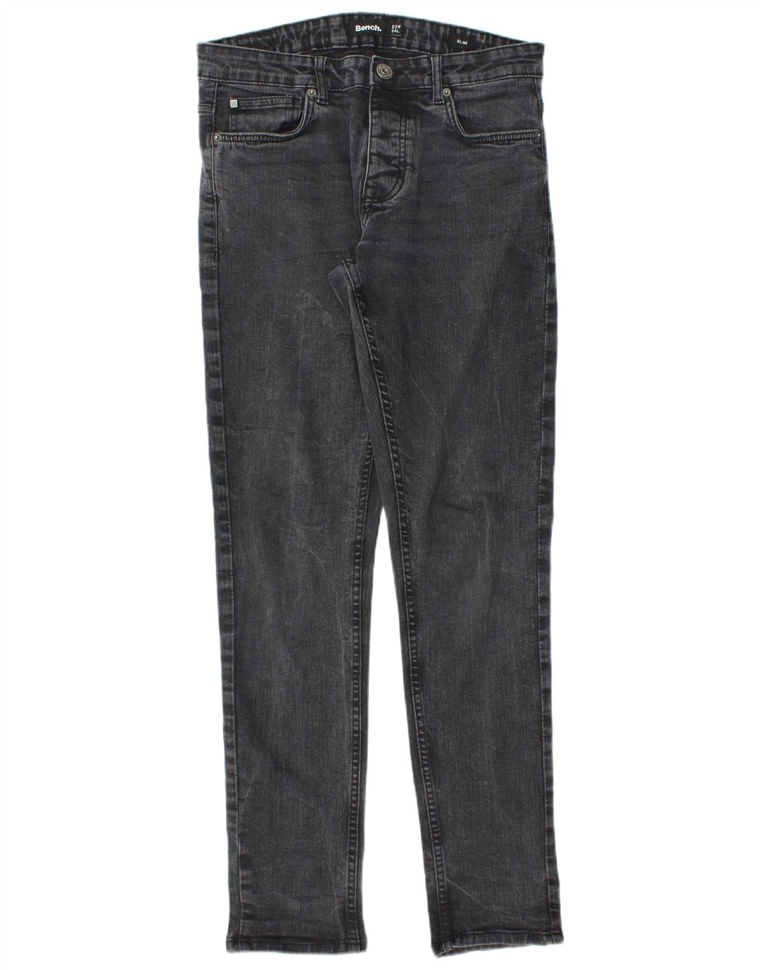 Πάγκος Ανδρικό Slim Jeans W32 L32 Μαύρο βαμβακερό