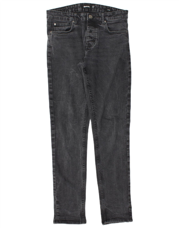 Πάγκος Ανδρικό Slim Jeans W32 L32 Μαύρο βαμβακερό
