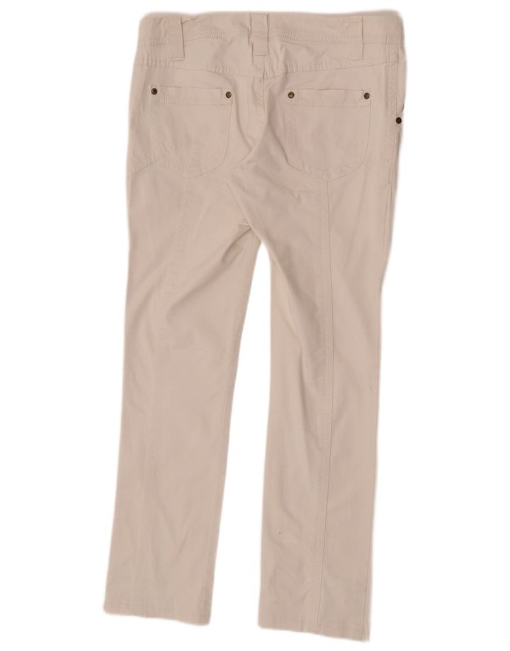 Massimo Dutti Γυναικείο Slim παντελόνι Chino W32 L29 Λευκό