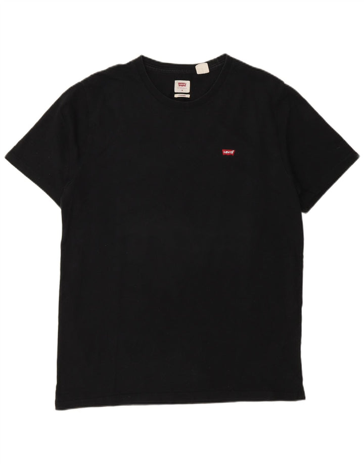 Ανδρικό T-Shirt Levi's Standard Fit Top Μεσαίο μαύρο βαμβακερό