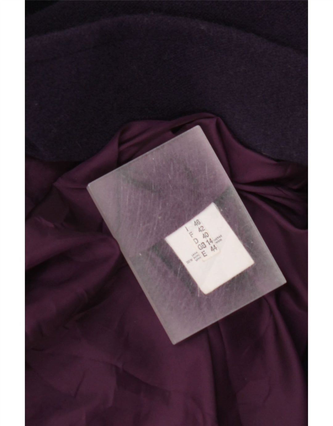 Vintage Γυναικείο Oversized Πανωφόρι UK 14 Large Purple Virgin Wool