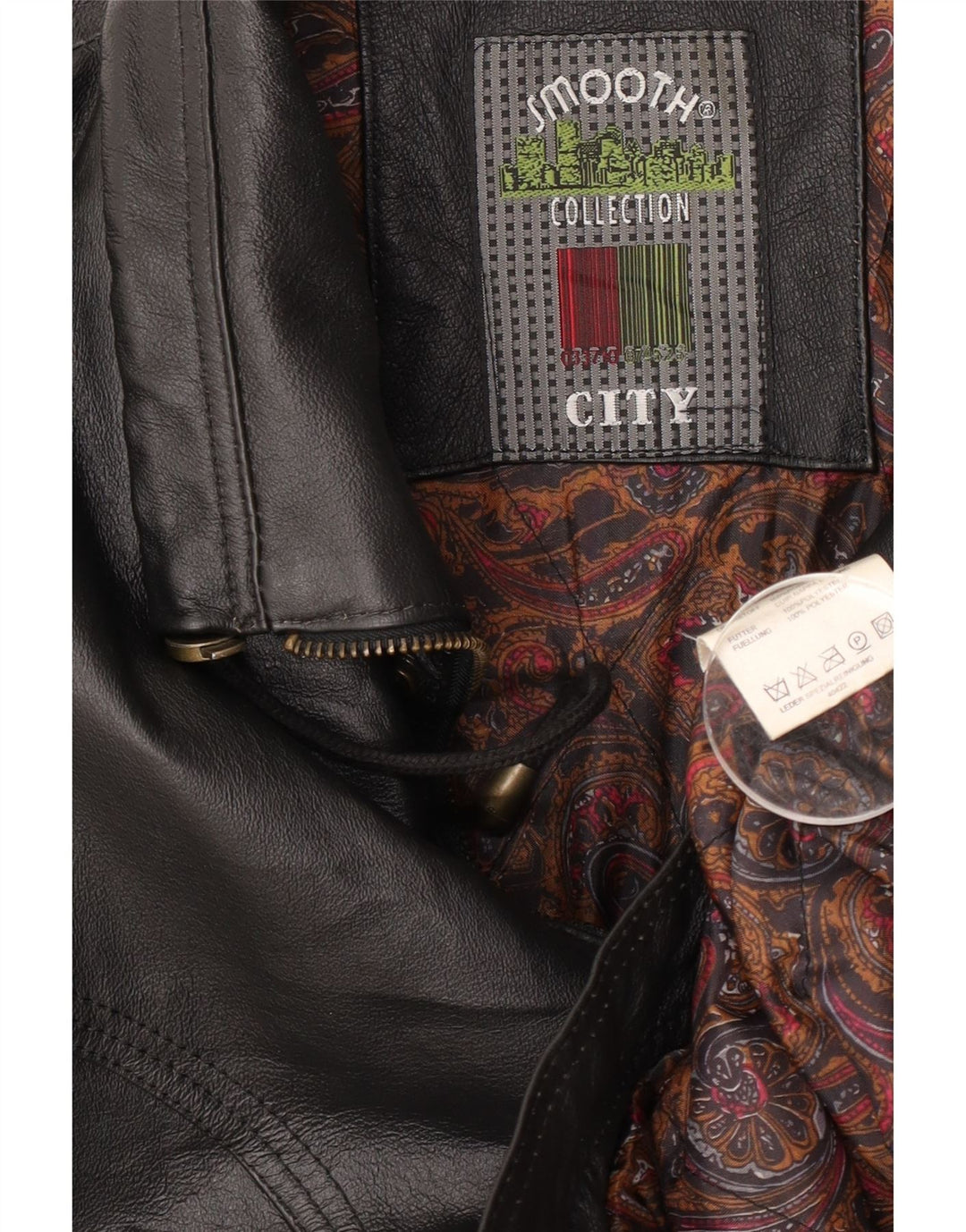 Vintage Ανδρικό Δερμάτινο Μπουφάν UK 42 XL Μαύρο Δερμάτινο