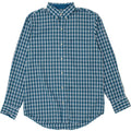 IZOD Mens Shirt Medium Blue Check Cotton Vintage Izod and Second-Hand Izod from Messina Hembry 