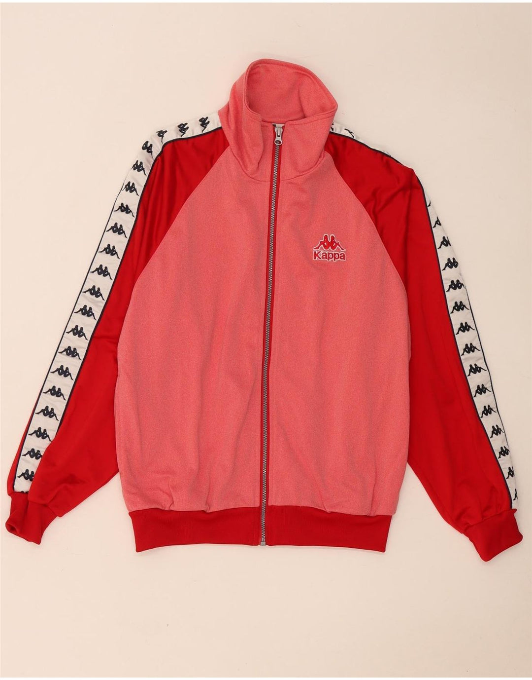 Ανδρική φόρμα γραφική Kappa Top Jacket Small Pink Colourblock