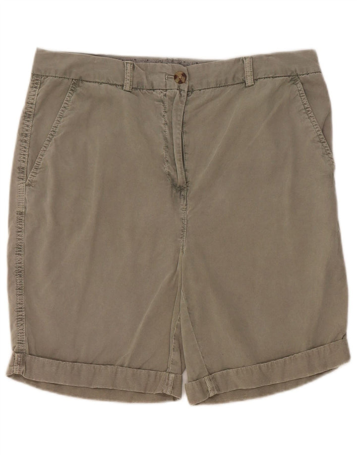 Marks & Spencer Γυναικείο σορτς Chino UK 12 Medium W32 Χακί βαμβακερό