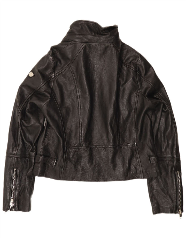 Gipsy Γυναικείο Δερμάτινο Μπουφάν Biker UK 20 2XL Μαύρο